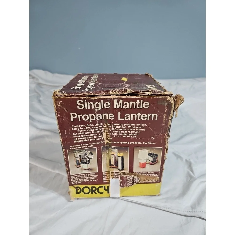 Dorcy Green‎ Vintage DORCY 71-1032 Propane Lantern with Box & Bottle